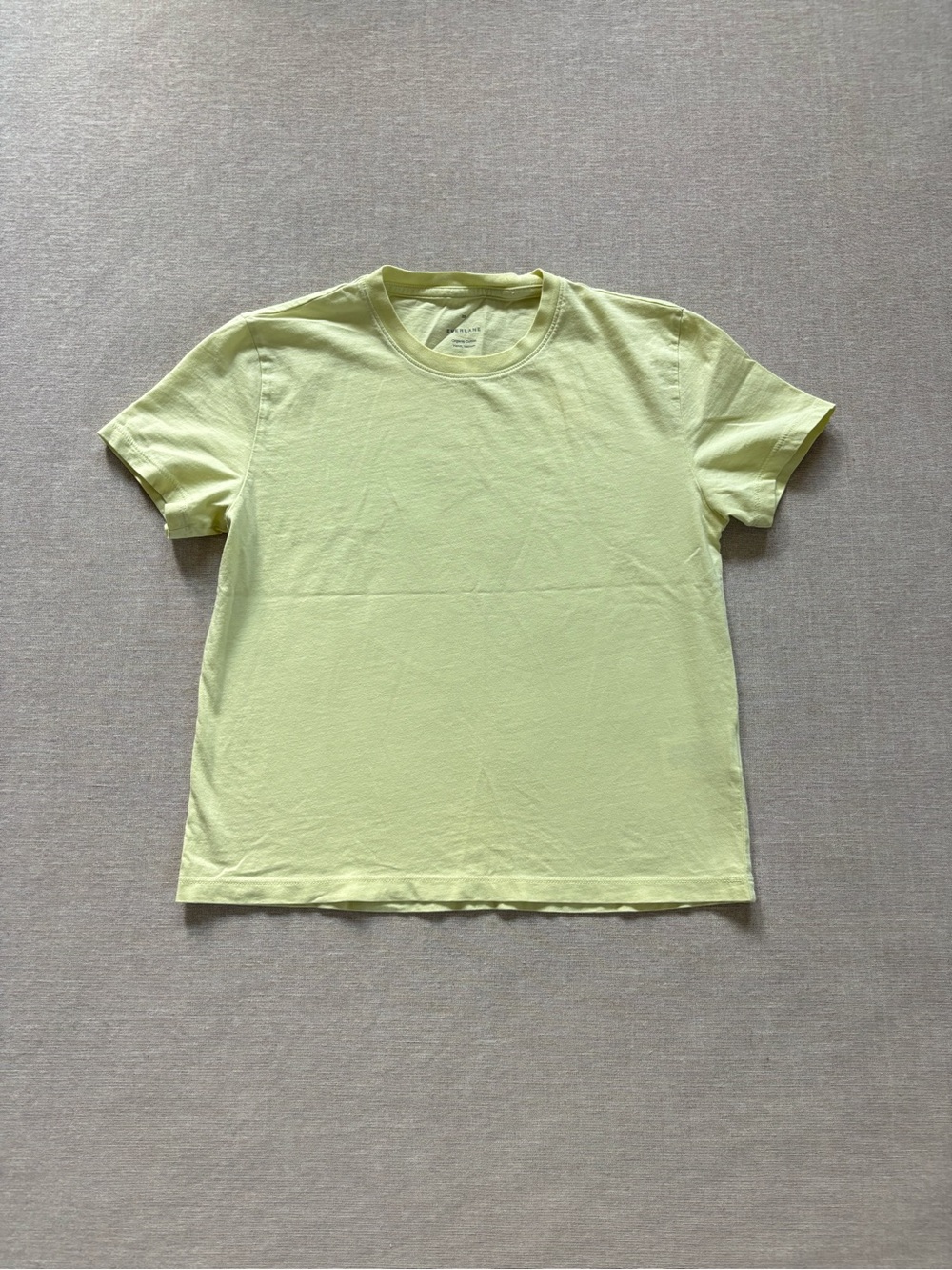 Everlane organic cotton light lime pastel green classic crewneck tee XS